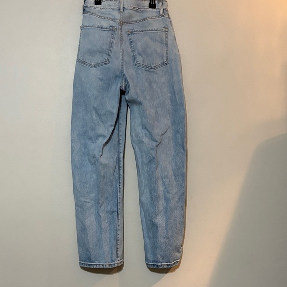 Wild Fable Distressed Light Blue Super High Rise Baggy Jeans - Picture 11 of 12